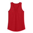 thumbnail image 6 of Workout Tops for Women Sleeveless Athletic Tank Tops Solid Color UPF 50+ Running Tanks with Side Slits Loose Fit Gym Yoga Shirt, 6 of 6