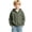H385 Army Green, variant on SJLDQY Boys Zip Up Hoodies Casual Long Sleeve Hooded Sweatshirts with Pocket Fall Winter Outfits Solid Color Fleece Waffle Hoodies for Boys
