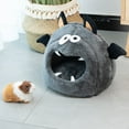 thumbnail image 7 of Opolski Hamster House Non-slip Bottom Cartoon Big Space Soft Comfortable Keep Warm Polyester Small Bat Hamster Bed for Autumn, 7 of 7