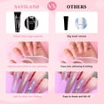 thumbnail image 6 of SAVILAND Hema-Free Poly Gel for Nail Extensions Large Capacity, Sheer Pink, 100g/3.53 oz, 6 of 10