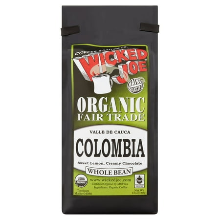 Wicked Joe Coffee Coffee Bean Orgc M Roast,12 Oz (Pack Of 6)