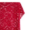 thumbnail image 6 of Zelouf Lucia Stretch Lace  , Sewing, DIY, Crafts Fabric by the Yard, Baroque Ruby, 20 Yard, 6 of 6