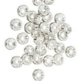 thumbnail image 4 of 8mm Rhinestones Spacer Beads Round Crystal Charm Rondelle Loose Beads for DIY Bracelet and Necklace Jewelry Making, 4 of 8