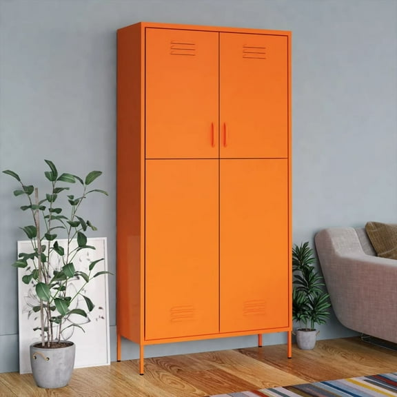 Mixfeer Wardrobe Orange 35.4"x19.7"x70.9" Steel
