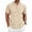 a-3Khaki1, variant on FINALGANG Mens Solid Color Short Sleeve Cable Knit Polo TShirt For Business Casual Office Wear Daily Summer Outdoor Activities Khaki S