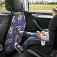thumbnail image 5 of Beagle Dog good Mats Back Seat Protectors, Car Seat Protector Vehicle Organizers Waterproof Cover Back Seat Cover for Kids with 3 Storage Pockets 2 Pack, 5 of 5
