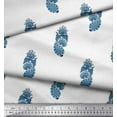 thumbnail image 2 of Soimoi Crepe Silk Fabric Floral & Paisley Block Printed Fabric 1 Yard 42 Inch Wide, 2 of 3
