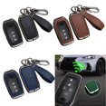 thumbnail image 4 of Zinc Alloy Leather Remote Key Fob Cover Case For Toyota for Tundra for Corolla, 4 of 5