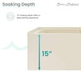 thumbnail image 5 of Voltaire 60" x 32" Left-Hand Drain Alcove Bathtub with Apron in Bisque, 5 of 9
