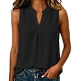 thumbnail image 2 of Sheghy Tank Tops 100%Cotton Women's Solid Color Sleeveless V-Neck Casual Cotton-Linen Top, 2 of 8