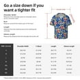 thumbnail image 5 of Pofeuu Cute Popcorn Print Mens Casual Short Sleeve Shirts Beach Summer Spread Collar Pocket Tops Men's Casual Short-sleeved Shirt-Medium, 5 of 5