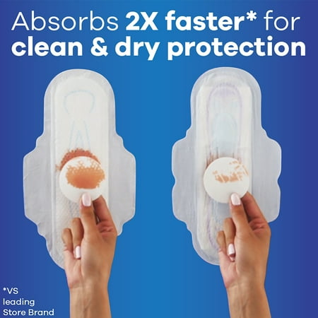 Always Ultra Thin Daytime Pads with Wings, Size 1, Regular, Unscented, 36 Count