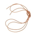 thumbnail image 2 of 39.37\" Natural Color Round Leather Cord Jewelry String Bracelet Making Rope - 1.5mm, 2 of 6