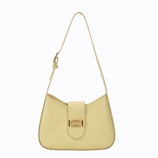 Bolsos para mujer 2025 nuevo bolso bandolera baguette de cuero suave versátil e informal de moda bolso de un solo hombro debajo del brazo