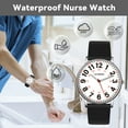 thumbnail image 3 of A ALPS Nurse Watch for Women Men Students Doctors,Military Time Luminous Easy Read Dial,12/24 Hours with Second Hand,Silicone Band,Waterproof Watch for Women, 3 of 8