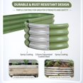 thumbnail image 3 of Cama de jardín elevada Permade, 244 x 61 x 30 cm, metal ovalado verde, 3 of 7