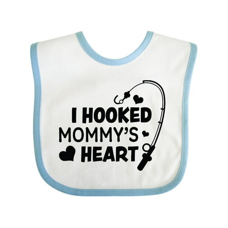 

Inktastic I Hooked Mommy s Heart with Fishing Rod Gift Baby Boy or Baby Girl Bib