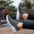 thumbnail image 5 of Dakaela Men's Slip on Loafers Comfortable Hands Free Walking Shoes Breathable Knit Casual Sneakers Grey 12.5, 5 of 8