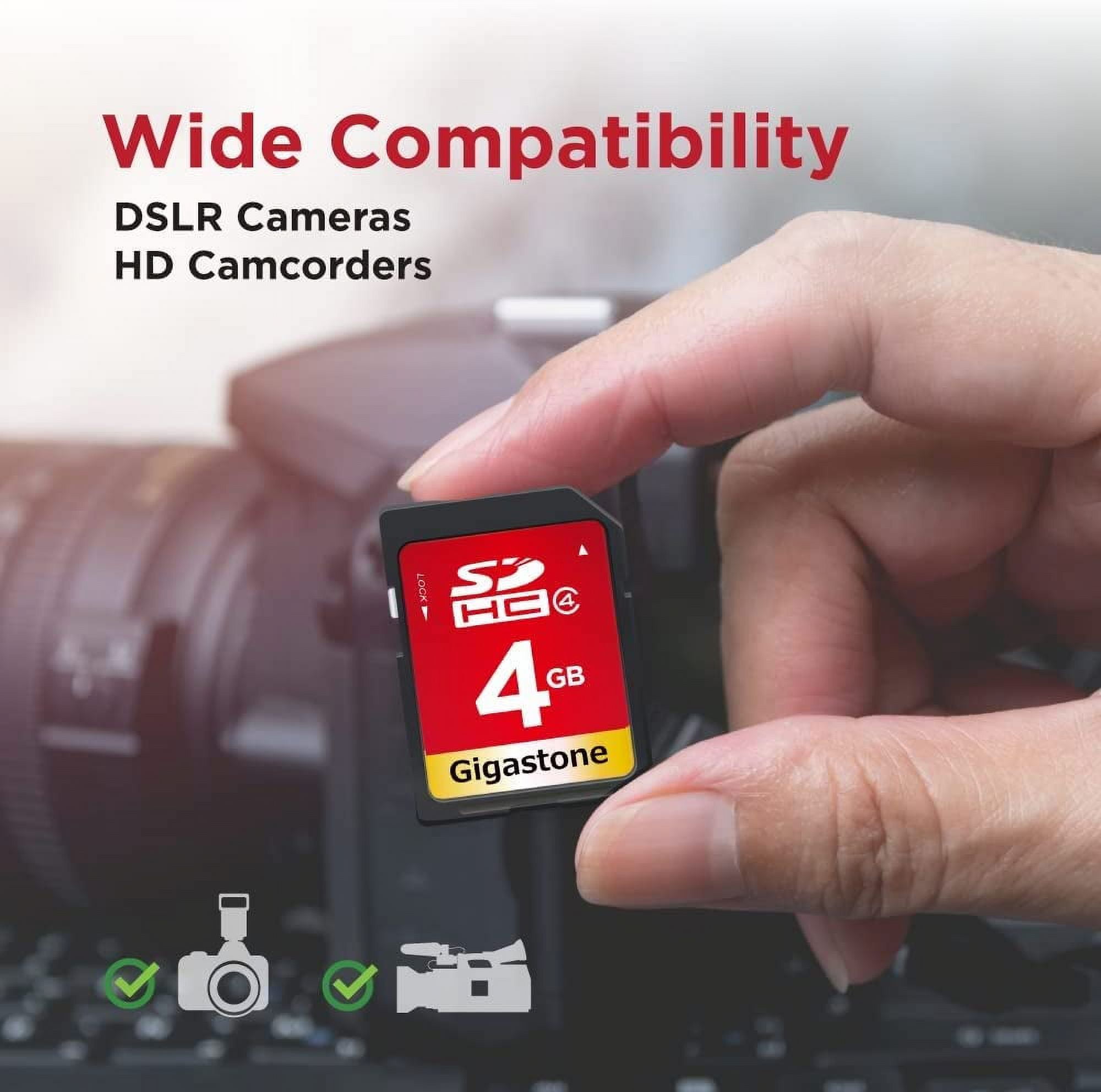 Gigastone 4GB SDHC Flash Memory Card