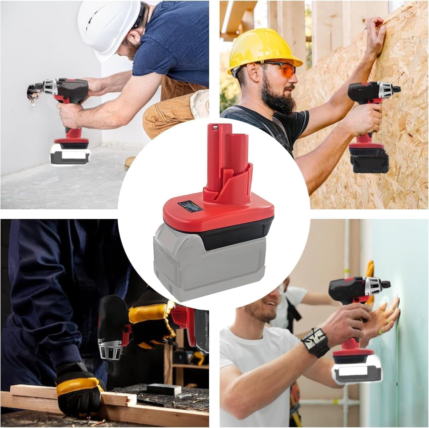 1 Pack for Mil*wau*kee M-18 to M-12 Battery Adapter, DM20M12 for Mil*wau*kee 18V to 12V Converter, Convert for De*walt 20V to 12V Power Tools