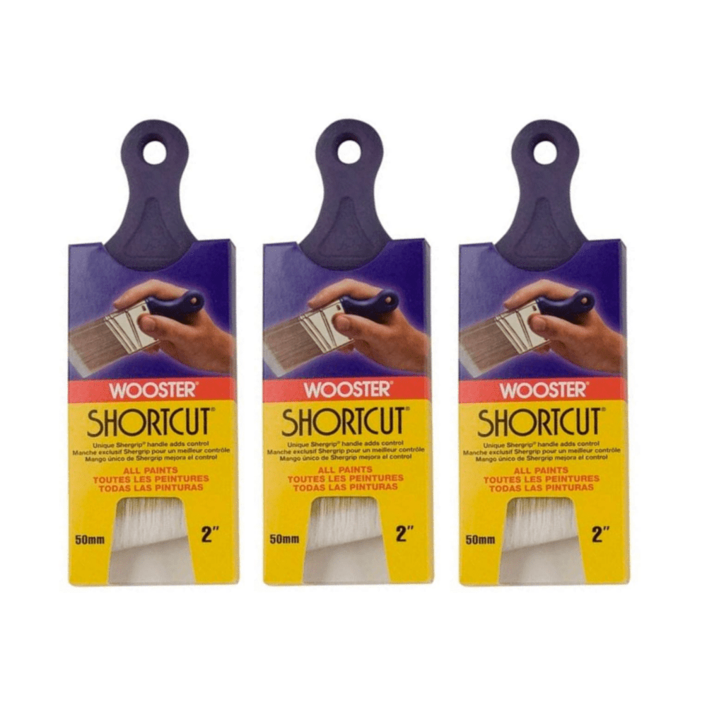 Pack of 3 Wooster Brush Q3211-2 Shortcut Angle Sash Paintbrush Original Version Pack of 6 2-Inch