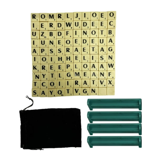 Juego de mesa de ortografía de palabras, juego clásico de crucigramas, juguete educativo con bolsa de terciopelo, juego de palabras para niños