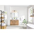 thumbnail image 6 of Pemberly Row 54" Wood Vanity in Light Brown White Engineered Stone Top no Mirror, 6 of 13