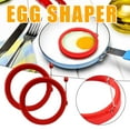 thumbnail image 1 of Dvkptbk Egg Separators Silicone Round Rings Pancake Ring Handles Nonstick Frieds Frying Kitchen Gadgets on Clearance, 1 of 2