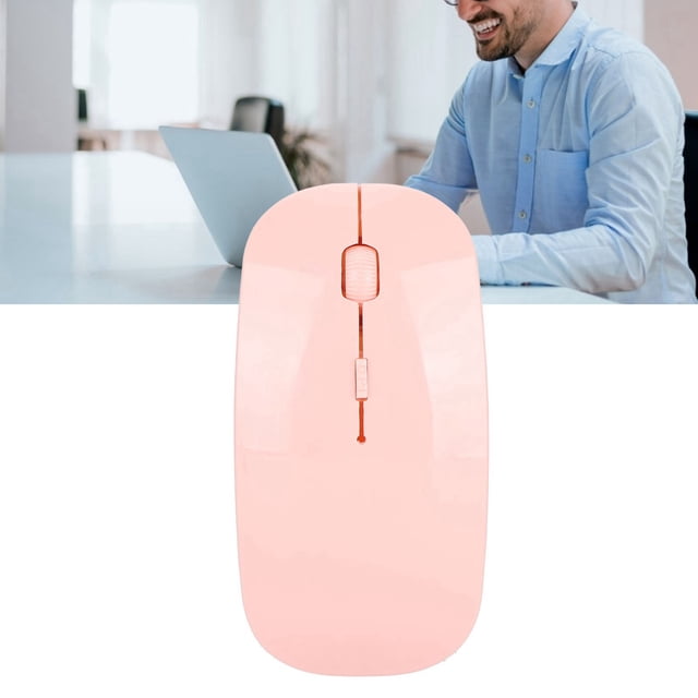 Laptop Mouse, Mouse Smart Slim Mini Portable Mouse Ractical and Durable Smart Power Saving Technology for Office for Home Pink,Black,Blue