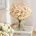thumbnail image 4 of Fake White Flowers, 4 Bouquet/24 Pcs Daisy Flowers Artificial, 10 Inch Fake Daisies Outdoor Plants, Spring Wild Flowers for Wedding Daisy Party Decorations (White), 4 of 5