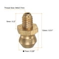 thumbnail image 2 of Uxcell 15pcs Brass Straight Grease Fitting M4x0.7mm Metric Thread Hydraulic Grease Nipple Accessories, 2 of 6