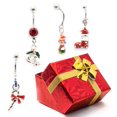 thumbnail image 1 of 4 Belly Ring Pack + Holiday Gift Box - Candy Cane, Jingle Bells, Child, Stocking, 1 of 3
