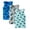 Blue A, variant on Newborn Bodysuit 3PC Summer Solid Tank Top Set Big Kid Child Infant Outfits Group