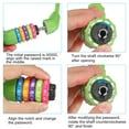 thumbnail image 4 of Uxcell 1.2M Bike Lock Cable, 5 Digit Resettable Combination Anti Theft for Motorcycles and Bicycles, Green, 4 of 5