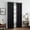 BLACK, variant on ECLIPSE Andover Solid Tripleweave Thermal Blackout Grommet Curtains for Bedroom (2 Panels), 42 in x 63 in, Grey