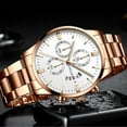thumbnail image 3 of Sleek Minimalist Fashion With Steel Band Dial Men's Quartz Watch Gift Watch B, 3 of 6