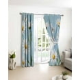 thumbnail image 5 of Spring Daisy Blackout Curtains for Bedroom Living Room, White Flowers Butterfly 54 In Long Thermal Insulated Room Darkening Drapes Grommet Window Treatments, 42 x 54 In, 5 of 9