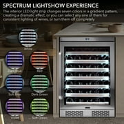Whynter Elite Spectrum Lightshow 54 Bottle Stainless Steel Refrigerator BWR-545XS