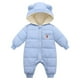 thumbnail image 2 of Body De Bebé Canastilla Onesies Para Niños Pequeños Recién Nacido Invierno Niñas Niños Ropa Cálido Orejas De Dibujos Animados Mamelucos Generales Mono Con Capucha Azul Claro Odeerbi LM103-3210, 2 of 4