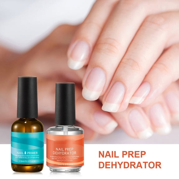 MEAKKAO Acidfree Nail Primers Nail Drying Liquid Nail Primers Set Nail Art Base 15ml   15ml