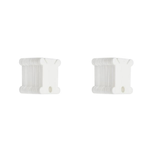 Bewildely Tablero de bobinado, bobinas de hilo , bobina de cable, comodidad, puntada de larga duración, almacenamiento de accesorios de Blanco 100 piezas 2Conjunto