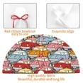 thumbnail image 3 of KLL 30" Christmas Tree Skirt Cute Cars Xmas Tree Skirts Mat for New Year Xmas Holiday Party Indoor Outdoor Home Decoration, 3 of 5