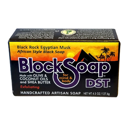 Block Island Block Soap Bar Black Rock Egyptian Musk 4.5 oz