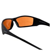 Epoch Eyewear Liberator Golf Sport Sunglasses 2 Pair Black Frame w/Smoke Lens & Amber Lens