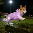 thumbnail image 5 of Pet's Clothes Christmas Raincoat And Adjustable Lightweight Yellow Hooded Raincoat Suitable For Puppies Medium Sized Dogs Rainy Days Snowy Days Visible At Night, 5 of 6