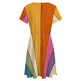 thumbnail image 5 of 70s Retro Gallery Sundress Short Sleeve Dress Summer Women Clothes Dress for Women Dresses, 5 of 7