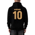 thumbnail image 2 of Icon Sports Argentina Lionel Messi Pullover Hoodie - Officially Licensed Adult Unisex Pullover Hoodie Black M, 2 of 7