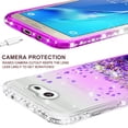 thumbnail image 5 of Compatible for Samsung Galaxy J3 Prime/J3 Eclipse/J3 Emerge/J3 Mission/J3 Luna Pro/Express Prime 2/Amp Prime 2/Sol 2/J3 2017 Case w/ [Temper Glass Screen Protector] SOGA Diamond Quicksand Case Purple, 5 of 6