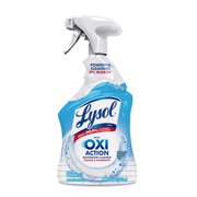 Lysol Bathroom Cleaner OXI Action Spray, Cleaning, Sanitizing, Disinfecting Spray with Hydrogen Peroxide, Bleach Free, Cool Spring Breeze Scent, 32 fl oz