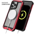 thumbnail image 4 of Funda GHOSTEK Atomic para iPhone 14 PRO Aluminio Transp Roja MagSafe, 4 of 9